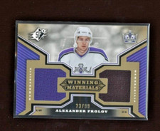 2005-06 SPx Winning Materials Jersey Gold #WMAF Alexander Frolov 23/99   *S6705