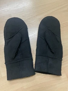 Herrenhandschuhe Größe 7 Wildleder mit Lammfell warm gefüttert Fäustlinge NEU - Bild 1 von 4