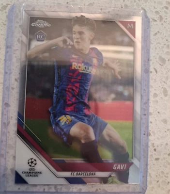 Gavi 2021-22 Rooke Card RC Topps Chrome UCL #25 - Image 1 of 2