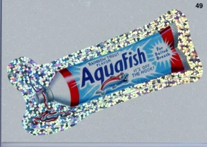 Wacky Packages All New Series 8 AQUAFISH Silver Flash Foil Parallel Sticker #49 - Picture 1 of 1