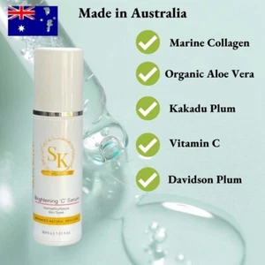 Organic Brightening C Serum with Marine Collagen, Aloe Vera and Kakadu Plum - Picture 1 of 3