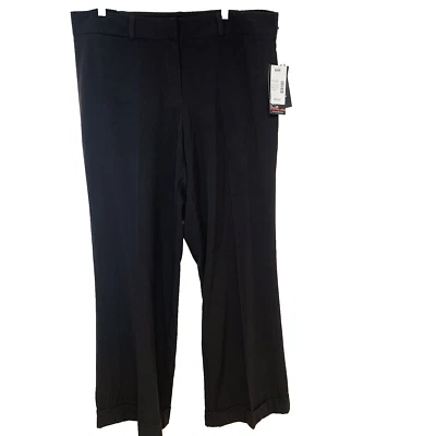 Maggie Barnes Trouser Pants Woman 18W Brown Career Straight Cuff Zip Diane Fit - Image 1 of 4