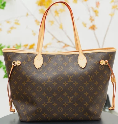 Bolso de hombro Louis Vuitton Neverfull MM monograma marrón Foto 1 de 4
