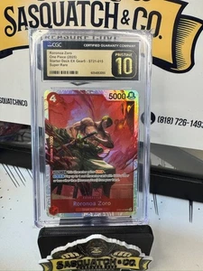 One Piece TCG CGC Pristine 10 Roronoa Zoro ST21-015 Foil - Picture 1 of 1