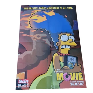 The Sun The Simpsons Movie Promotional Poster Marge Fire 2007 - Picture 1 of 7