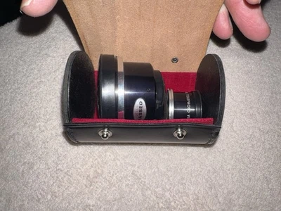 Yashica Yashinon AUX Telephoto & Telephoto Viewer Lens Set w/ Case Made In Japan - Image 1 of 4