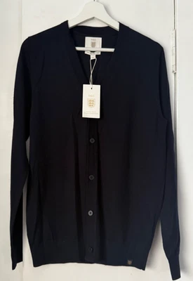 MARKS & SPENCER BNWT M&S ENGLAND THREE LIONS NAVY BLUE PURE MERINO WOOL CARDIGANS S M L XL