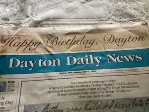DAYTON DAILY NEWS April 1, 1996 "Happy Birthday Dayton" - Picture 1 of 4