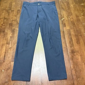 Lululemon Pants Mens 38x33 Navy ABC 5 Pocket Chino Stretch Office - Picture 1 of 9
