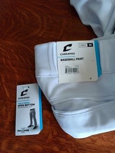Champro Sport Baseball Hose weiß marineblau Paspel Tripple Crown unten offen Erwachsene M - Bild 1 von 6