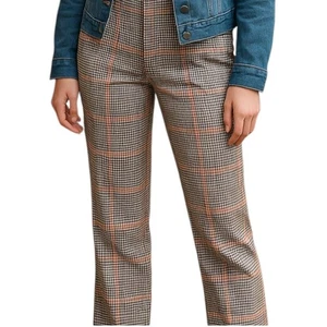 7th Avenue NY & Co karierte Academia Damengröße 6 weites Bein Hose 70er Jahre Schulmädchen - Bild 1 von 15