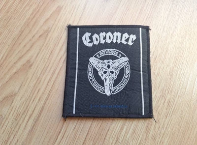 Coroner 1990 Official Vintage Patch Voivod Sadus Kreator Nuclear Assault - Imagen 1 de 2