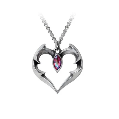Ciondolo Batheart Alchemy Gothic - Il Bacio Del Vampiro - Nuovo Di Zecca - Immagine 1 di 2