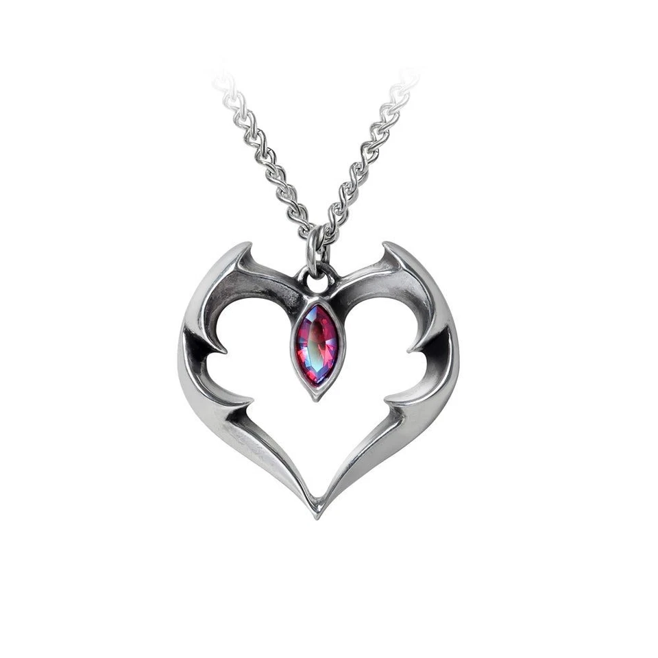 Ciondolo Batheart Alchemy Gothic - Il Bacio Del Vampiro - Nuovo Di Zecca - Immagine 1 di 2
