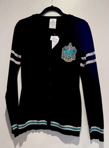 Harry Potter Slytherin House Crest Cardigan Pullover Wizarding World Damen M Neu mit Etikett - Bild 1 von 7