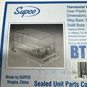 Supco BTG-RK Clear Thermostat Guard Cover Box - New in the Box - Clear Box - Picture 1 of 10