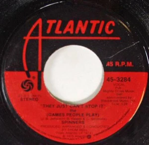 Spinners, I Don't Want To Lose You - They Just Can't Stop It, Atlantic 45-3284 - Imagen 1 de 1