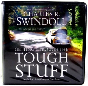 AUDIOBOOK CD (14) Charles R. Swindoll GETTING THROUGH THE TOUGH STUFF - Imagen 1 de 4