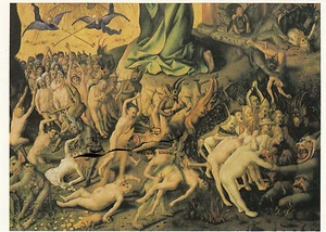 Tarjeta de arte: Stefan Lochner - Tribunal Mundial (recorte) - Imagen 1 de 1