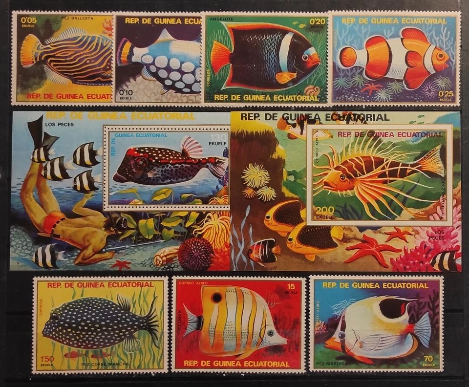 sellos-PECES  EXÓTICOS - MICHEL1469/75 - MNH** - Imagen 1 de 1