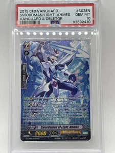 Swordsman of Light, Ahmes (SP) PSA 10 Gem Mint G-CMB01/S03EN Cardfight Vanguard - Picture 1 of 6