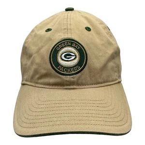 Green Bay Packers Mütze Kappe bestickt Logo Reebok NFL beige. - Bild 1 von 5