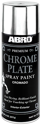 Vernice Spray Cromata Abro Lacca Prodotto Premium Asciugatura Rapida Paracolpi Ruote - Immagine 1 di 1