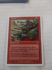 MTG FERVOR Magic the Gathering MTG 7th Edition LP