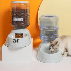 Automatic Self Dispensing Gravity Pet Feeder Waterer 1.1,,3.5 ,11Liters - Imagen 1 de 11