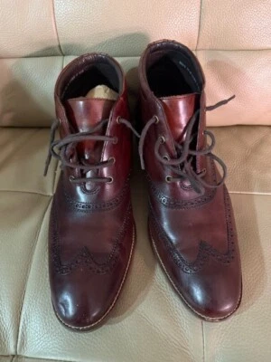 Cole Haan Liam Chukka II Men's Wingtip Leather Ankle Boots - Image 1 of 4