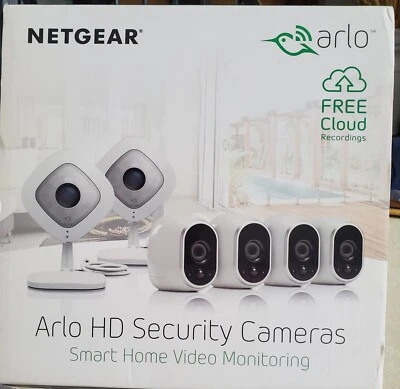ARLO Netgear 5 camera VMK3500 wireless 1080 HD security System Used - Image 1 of 4