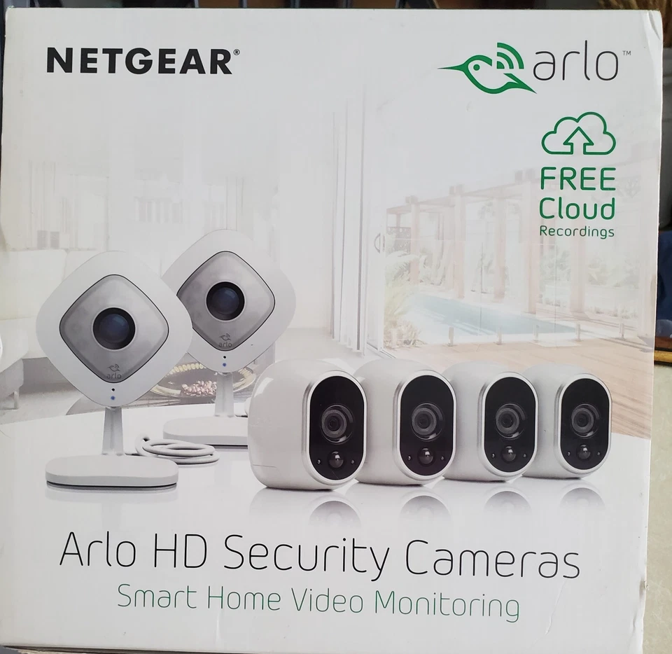 ARLO Netgear 5 camera VMK3500 wireless 1080 HD security System Used - Image 1 of 4