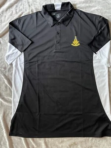 Past Master with Square 4X Short Sleeve Black Shirt Embroidered Freemason NEW! - Picture 1 of 3