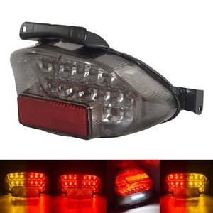 Smoke Chrome LED Tail Turn Signals Light For SUZUKI GSX-R 600 750 01-03 GSXR1000 - Picture 1 of 12