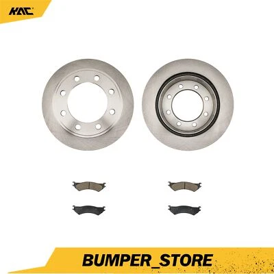 Rear Disc Brake Rotors+ Brake Pads For FORD E-250 2003-07 E-350 CLUB WAGON - Изображение 1 из 4