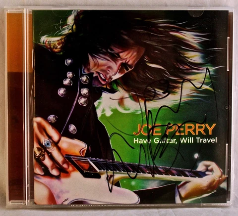 JOE PERRY Have Guitar Will Travel Autograph Signed CD Cover with CD AEROSMITH Cover
