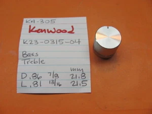 📈KENWOOD K23-0315-04 BASS OR TREBLE KNOB KA-305 INTEGRATED AMPLIFIER - Picture 1 of 3