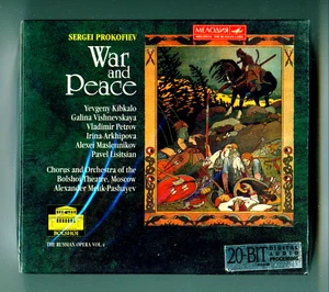 Prokofiev's War and Peace - A Melik-Pashayev & Bolshoi Theatre 1961 - NEW 3 CDs - Picture 1 of 2