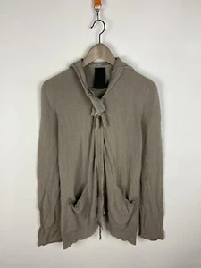 Rundholz Black Label Asymmetrical Zip Hoodie Hooded-Zip Women’s Beige Sz M - Picture 1 of 20