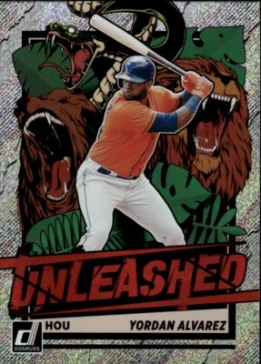 2021 Donruss #UNL1 Yordan Alvarez Unleashed Rapture Houston Astros - Image 1 of 2