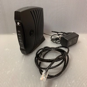 Motorola SURFboard SB5101U (563452-001-00) Cable Modem w/ Power & Network Cables - Picture 1 of 9