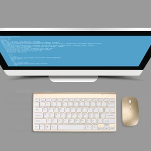 2,4G Mini -Tastatur Wireless Tastatur mit für Home Office (golden) - Bild 1 von 12
