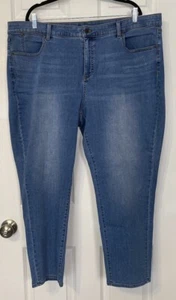 Talbots Flawless 5 Pocket Jeans Plus 22W Slim Ankle Medium Wash Stretch Comfort - Picture 1 of 7