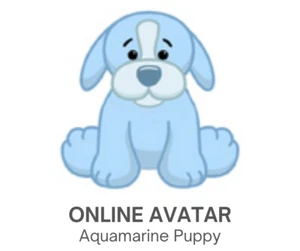 Webkinz Classic Aquamarine Puppy Pet Code Only - Foto 1 di 2