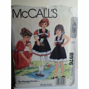 McCalls Sewing Pattern 8976 Children's and Girls Dress and Jumper UNCUT! - Picture 1 of 8