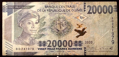 GUINEE 2020 20000 FRANCS  BANKNOTE    INV#B10315 Cover