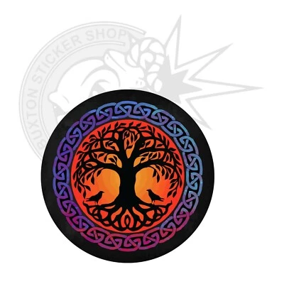 BUXTON STICKER SHOP Viking Yggdrasil Tree of Life Van Vinyl Sticker Camper T4 T5 Van Decal laptop 01