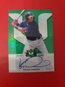 Kevin Maitan 2017 Leaf Valiant Green 56/99, #BA-KM1, Atlanta Braves - Imagen 1 de 7