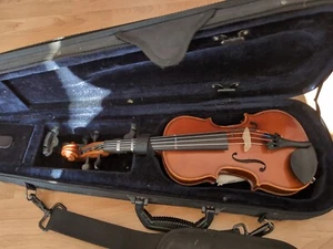 Franz Hoffmann Prelude 1/8 Violin Student Instrument Case Shoulder Rest - No Bow - Picture 1 of 24