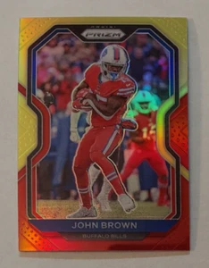 John Brown (Bills) 2020 Panini Prizm football RED & YELLOW (only 49 made) - Picture 1 of 1